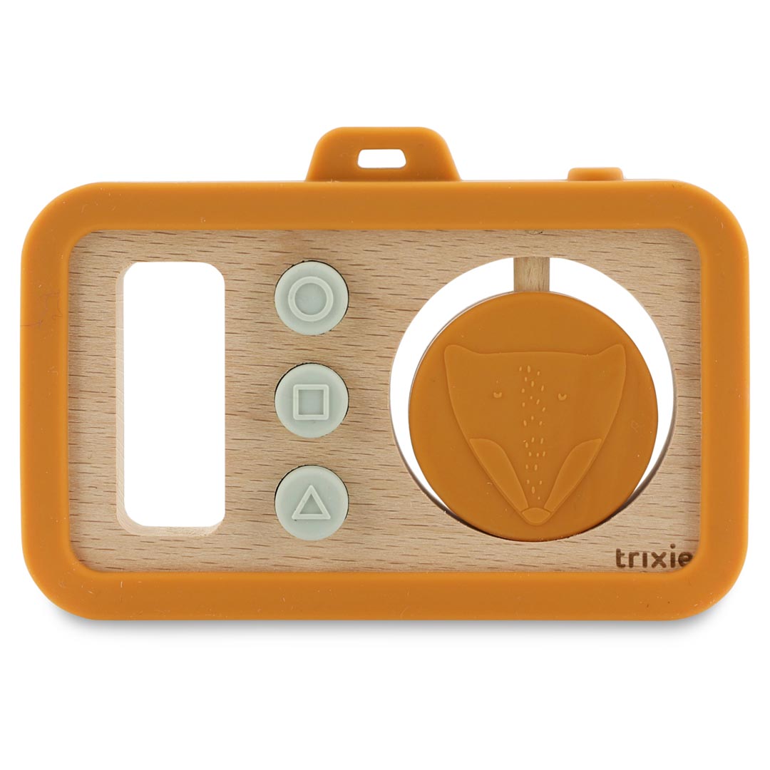 Wooden Silicone Baby Toy Camera Fox Design