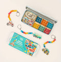 Vehicle Wooden Bead Keyring Craft Kit Tin