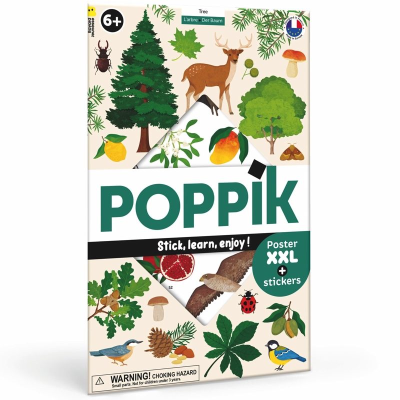 Giant Educational Tree Discovery Sticker Poster